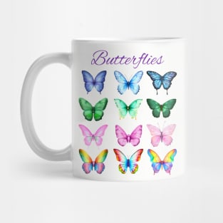 Pretty Colorful Butterflies collection Mug